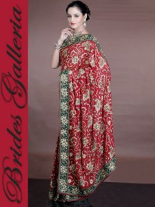 Modern Bridal Galleria Sarees in red color 2013 (10)