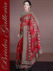 Modern Bridal Galleria Sarees in red color 2013 (11)