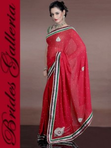 Modern Bridal Galleria Sarees in red color 2013 (4)