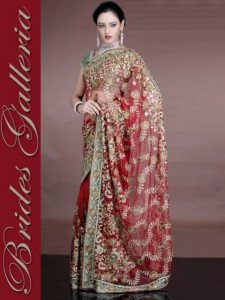 Modern Bridal Galleria Sarees in red color 2013 (5)