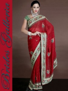 Modern Bridal Galleria Sarees in red color 2013 (6)