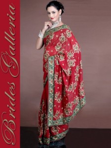 Modern Bridal Galleria Sarees in red color 2013 (7)