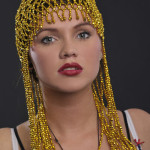 Gold beaded Headpiece (5)