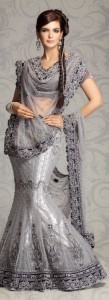 Light grey Bridal Lengha (2)