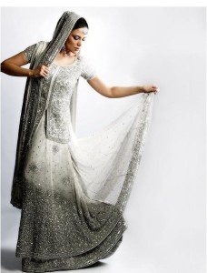 Light grey Bridal Lengha (6)