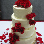 Red And White Wedding Cake Ideas (11)