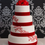 Red And White Wedding Cake Ideas (16)