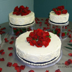 Red And White Wedding Cake Ideas (17)