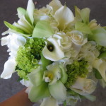 green-and-white bouquet