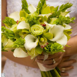 green wedding bouquets for bridal