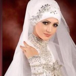 new style hijab designs for bridal