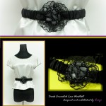 Encrusted Lace waistbelt lookbook