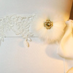 brooch design white belt with lace