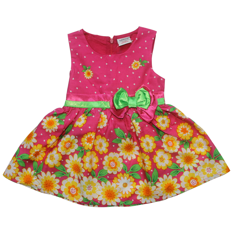 cotton-flower-dress-for girls