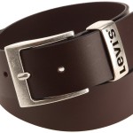 leather stylish belt for ladies Brown color