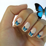 new designs beautiful mod butterfly nail art