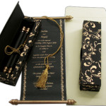 Elegant-Gold-And-Black-Scroll-Wedding-Invitations