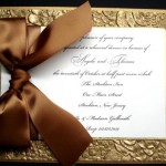 Elegant Gold Wedding Invitations