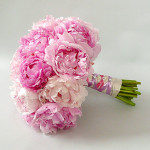 Wedding Bouquet with Peonies design