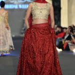 Zara Shahjahan Latest 2013 Bridal mehroon and skin lehnga dress Collection