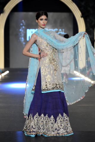 Zara Shahjahan long shirt bridal lehnga dress