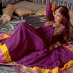 Zunaira Lounge design winter dress collection for girls 2014