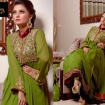 Zunaira Lounge long winter dress design for girls