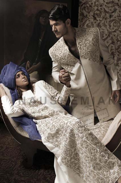 bridal and groom dress collection by Nauman Arfeen Naushemian