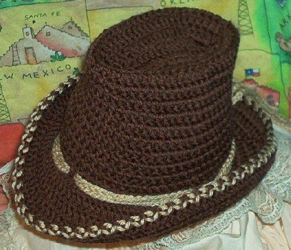 collection of Crochet Cowboy style hat