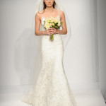 long wedding dress design by Watters