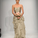 new color wedding gown dress by Watters