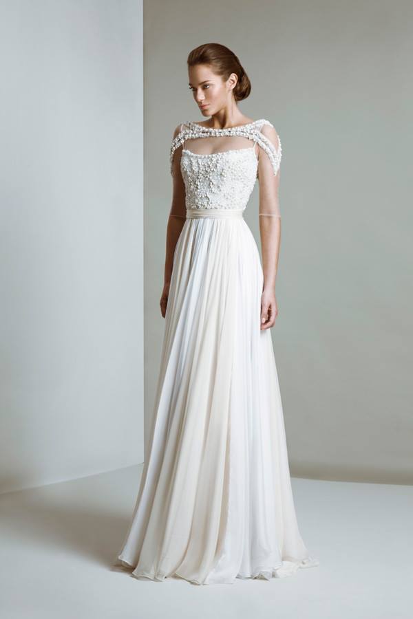 sleevless wedding goen dress by Tony Ward 2014 (1)