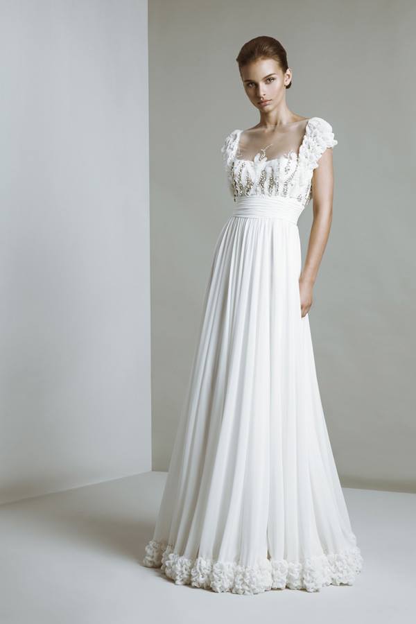 sleevless wedding goen dress by Tony Ward 2014 (4)