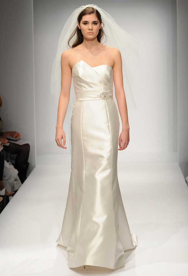 trendy white wedding gown dress collection 2014