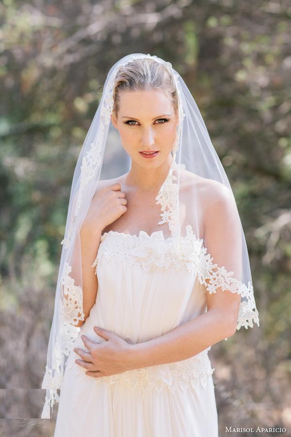 veils grace mantilla veil design by Marisol Aparicio