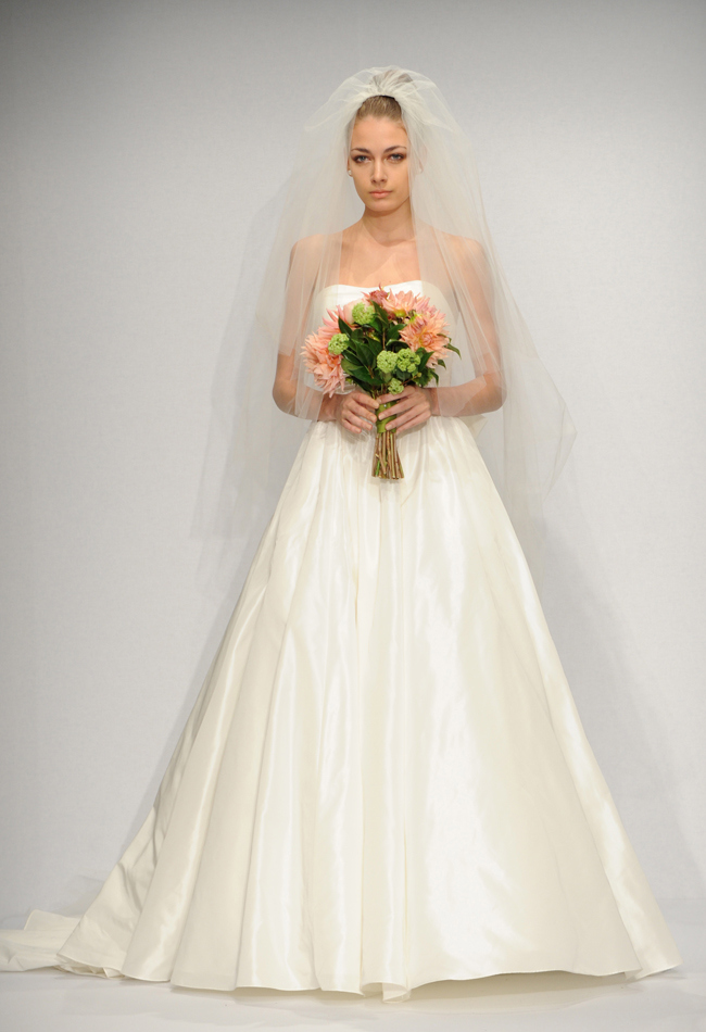 white bridal gown for wedding collection 2014