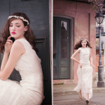 white wedding bridal dress by Sarah Seven design