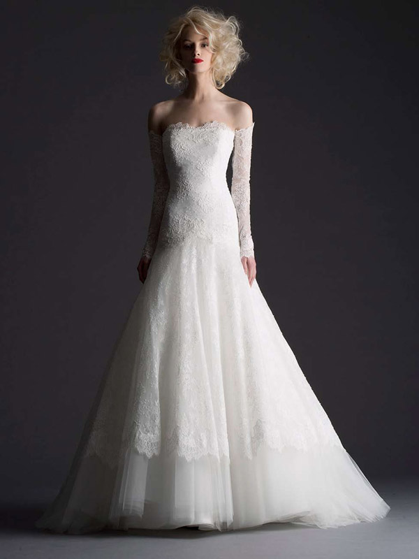 white wedding embroidery dress design by Cymbeline