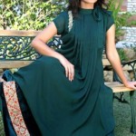 zink long winter dress collection by Zunaira Lounge