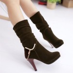 Durable And Chubby Winter Long Shoes 2014 For Women Durable And Chubby Winter Long Shoes 2014 For Women