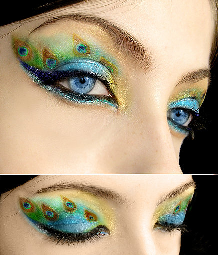 2 new Simple Peacock eys Makeup 2014