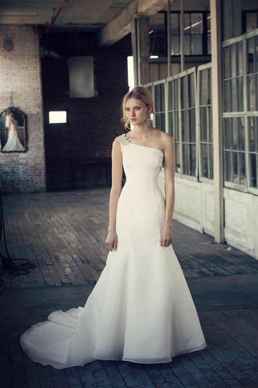 3 one shoulder Michelle Roth 2014 wedding gowns