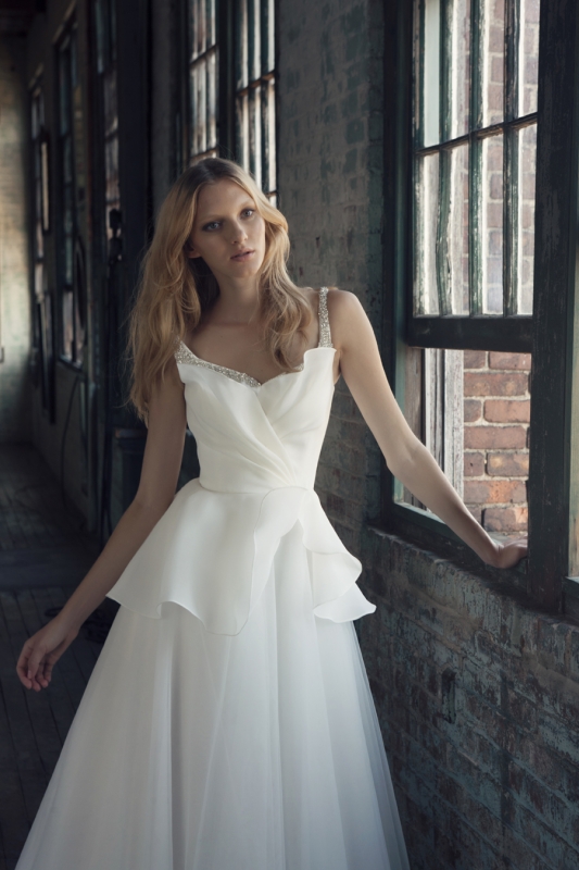 4 delicate Michelle Roth 2014 wedding gowns