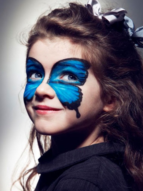 Cute butterfly makeup ideas kids girl for Halloween