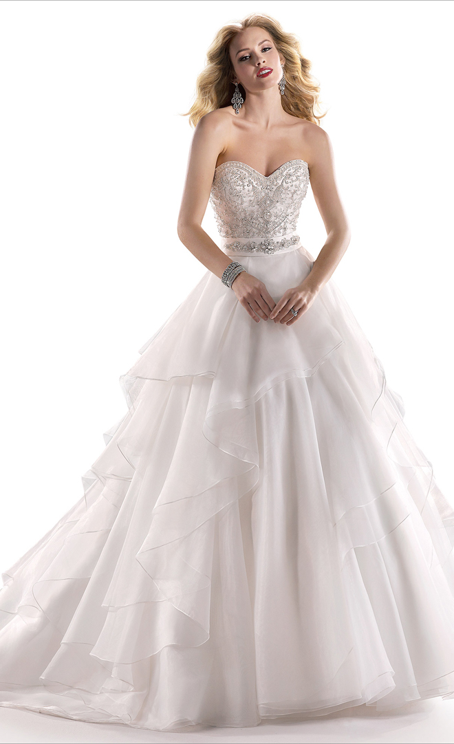 4 sweetheart Maggie Sottero 2014 wedding gown