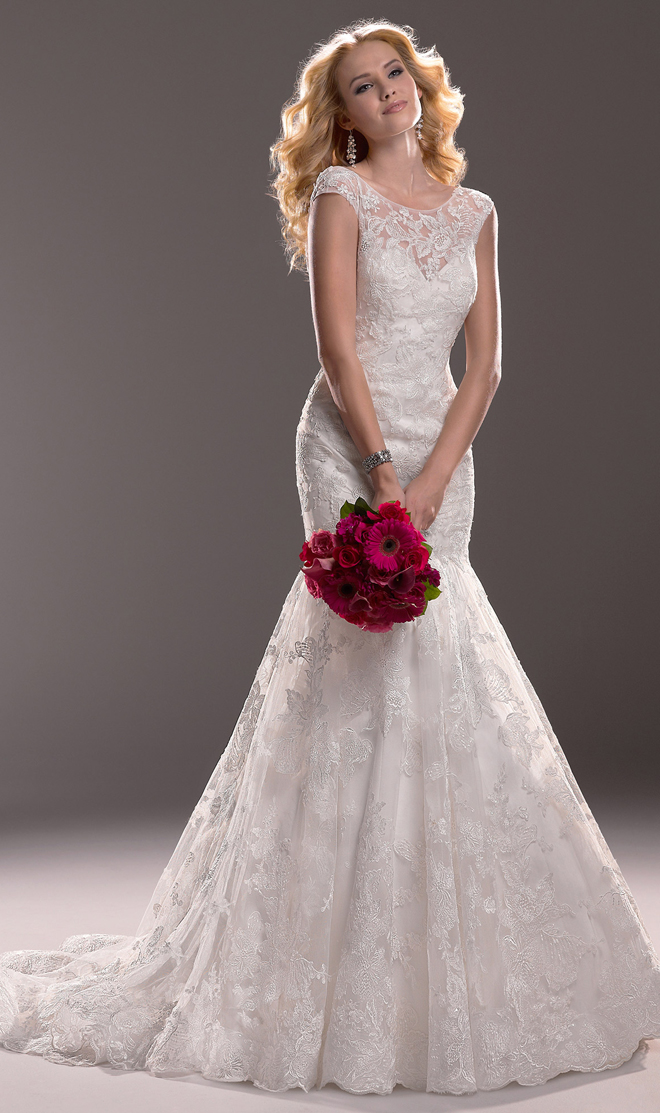8 net stuf Maggie Sottero 2014 wedding gown