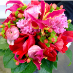 Colorful wedding bouquet image