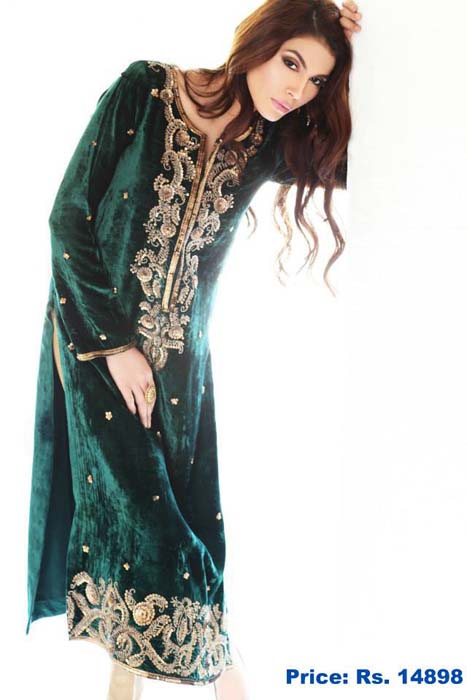 Women Party Wears Aafreen Winter Collection 2013-14 (3)