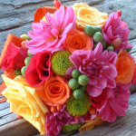 Multi and Colorful Bridal Wedding Reception Bouquets Multi and Colorful Bridal Wedding Reception Bouquets