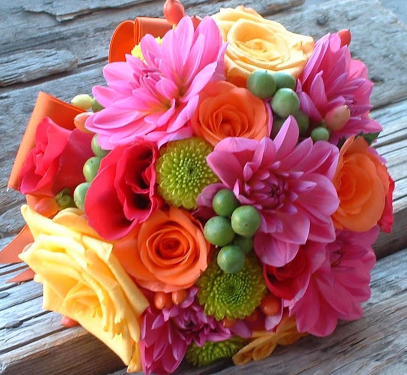 amazing Colorful Wedding Bouquets